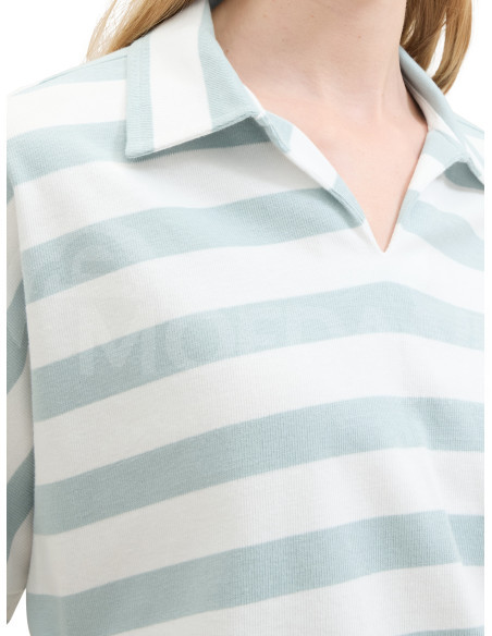 Tom Tailor - T-SHIRT POLO STRIPE Тбилиси - изображение 4