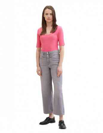 Tom Tailor - T-SHIRT RIB WIDE CREW NECK Тбилиси