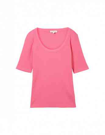 Tom Tailor - T-SHIRT RIB WIDE CREW NECK Тбилиси