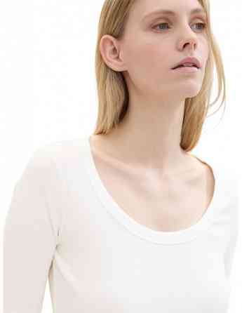 Tom Tailor - T-SHIRT RIB WIDE CREW NECK Тбилиси