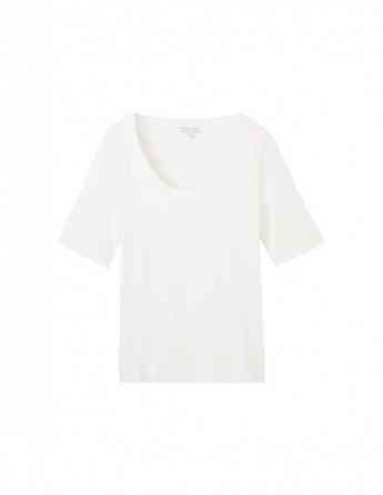 Tom Tailor - T-SHIRT RIB WIDE CREW NECK Тбилиси