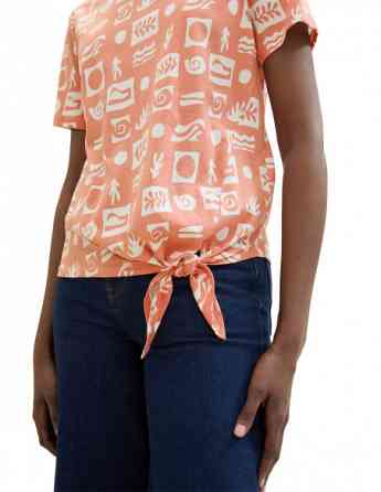 Tom Tailor - PRINTED KNOT T-SHIRT Тбилиси