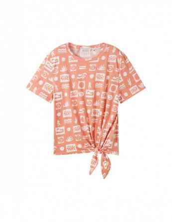 Tom Tailor - PRINTED KNOT T-SHIRT Тбилиси