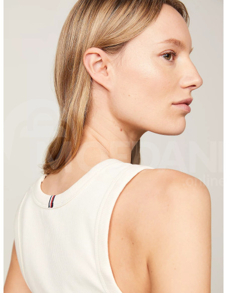 Tommy Hilfiger - SLIM  RIB CROP TANK Тбилиси - изображение 4