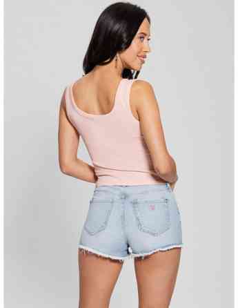 GUESS - SL TRIANGLE BLING RIB TANK Тбилиси