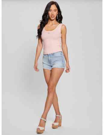 GUESS - SL TRIANGLE BLING RIB TANK Тбилиси