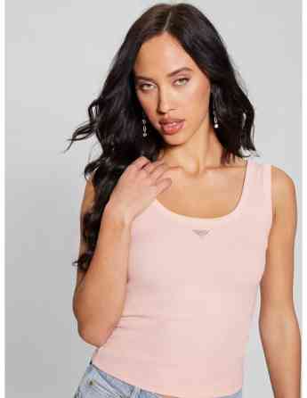 GUESS - SL TRIANGLE BLING RIB TANK Тбилиси
