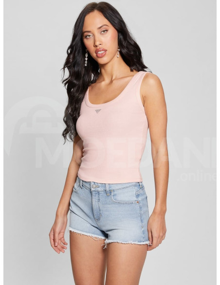 GUESS - SL TRIANGLE BLING RIB TANK Тбилиси - изображение 1
