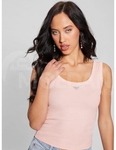 GUESS - SL TRIANGLE BLING RIB TANK Тбилиси - изображение 4