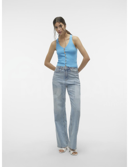 Vero Moda - VMGOLD RIB SL V-NECK TOP GA Тбилиси - изображение 5