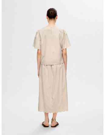 SELECTED FEMME - SLFMELLI SS O-NECK TOP B Тбилиси