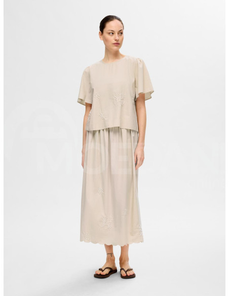 SELECTED FEMME - SLFMELLI SS O-NECK TOP B Тбилиси - изображение 5