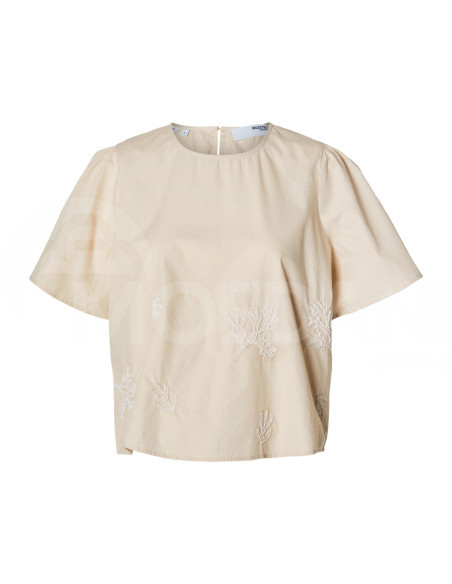 SELECTED FEMME - SLFMELLI SS O-NECK TOP B Тбилиси - изображение 6