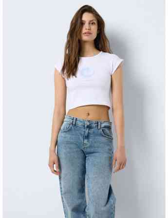 Noisy May - NMKATINKA S/S PRINT CROP TOP FWD JRS Тбилиси