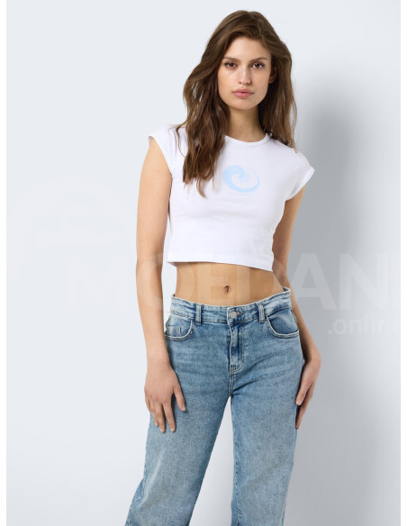 Noisy May - NMKATINKA S/S PRINT CROP TOP FWD JRS Тбилиси - изображение 3