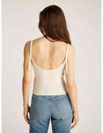CALVIN KLEIN - BUTTON DETAIL SWEATER TANK თბილისი