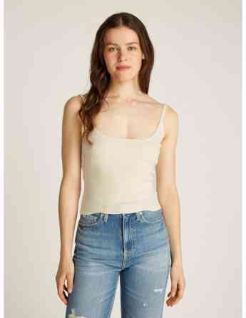 CALVIN KLEIN - BUTTON DETAIL SWEATER TANK თბილისი