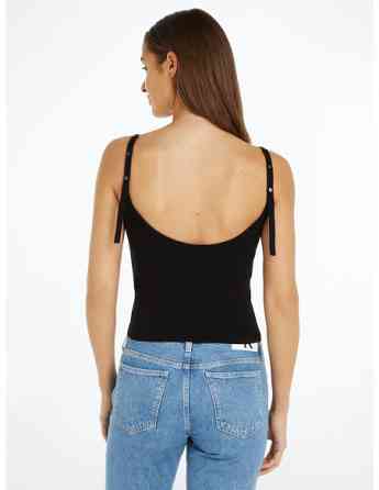 CALVIN KLEIN - BUTTON DETAIL SWEATER TANK თბილისი