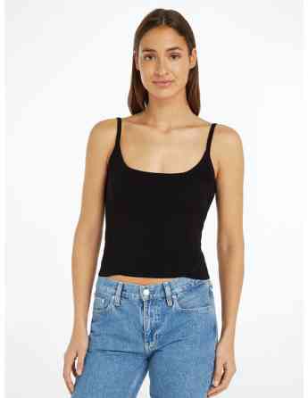 CALVIN KLEIN - BUTTON DETAIL SWEATER TANK თბილისი