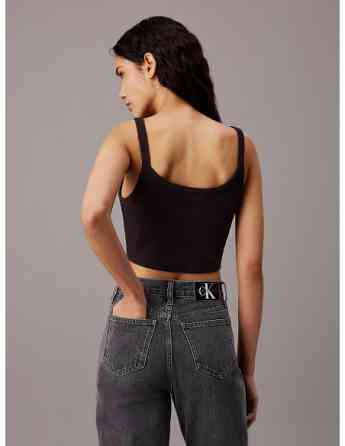 CALVIN KLEIN - WOVEN LABEL RIB BRALETTE თბილისი