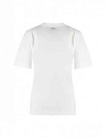 CALVIN KLEIN - REGULAR SHOULDER CUT OUT T-SHIRT თბილისი