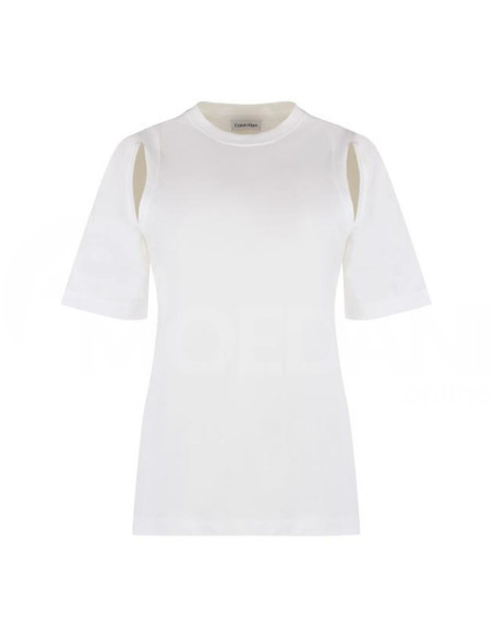 CALVIN KLEIN - REGULAR SHOULDER CUT OUT T-SHIRT თბილისი - photo 1