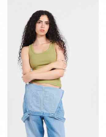 Noisy May - NMJUDY S/L DEEP U-NECK TOP JRS FWD თბილისი