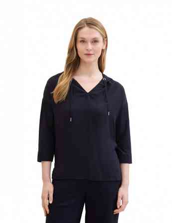 Tom Tailor - T-SHIRT FABRIC MIX WITH HOOD თბილისი