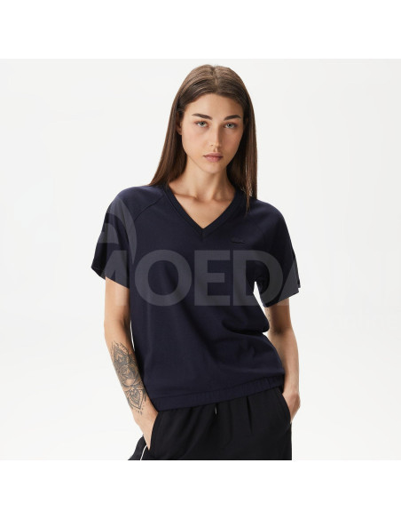 Lacoste - Lacoste Women's Relaxed Fit V-Neck T-Shirt Tbilisi - photo 2