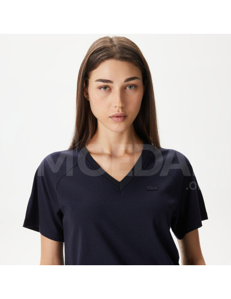 Lacoste - Lacoste Women's Relaxed Fit V-Neck T-Shirt Tbilisi - photo 4