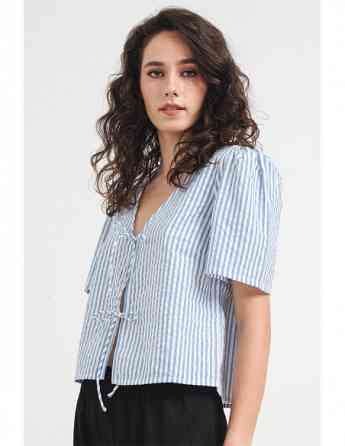 ONLY - ONLTALIA STEPH SS TIE TOP WVN Tbilisi