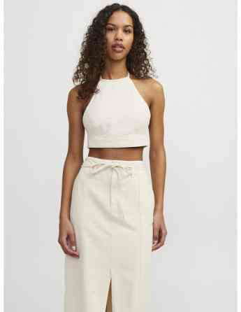 JJXX - JXDORA HALTERNECK CROP DENIM TOP DNM Tbilisi