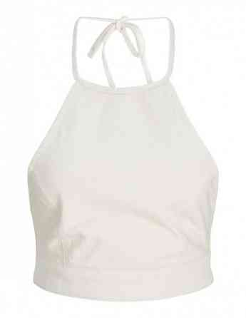 JJXX - JXDORA HALTERNECK CROP DENIM TOP DNM Tbilisi