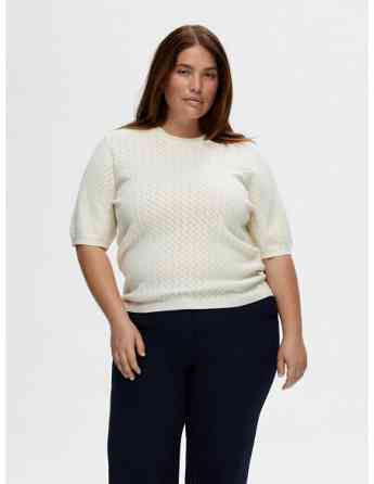 SELECTED FEMME - SLFHELENA 2/4 KNIT O-NECK Tbilisi