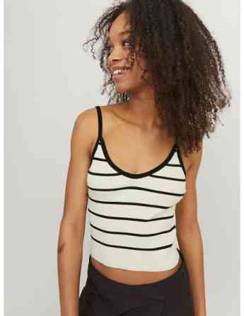 JJXX - JXESTHER TIGHT SHORT STRIPE TOP KNIT Tbilisi