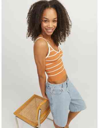 JJXX - JXESTHER TIGHT SHORT STRIPE TOP KNIT Tbilisi