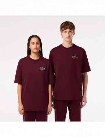 Lacoste - LOOSE FIT LARGE CROC ORGANIC HEAVY COTTON T-SHIRT Tbilisi