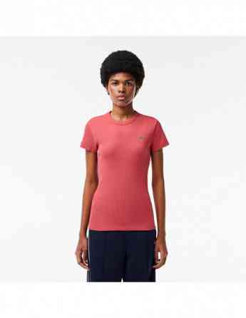 Lacoste - WOMEN SLIM FIT RIBBED COTTON T-SHIRT Tbilisi