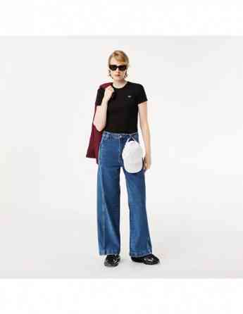 Lacoste - WOMEN SLIM FIT RIBBED COTTON T-SHIRT Tbilisi