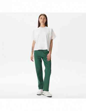 Lacoste - Lacoste Women's Loose Fit Crew Neck White T-Shirt Tbilisi