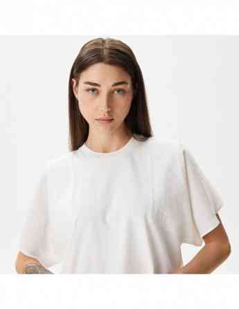 Lacoste - Lacoste Women's Loose Fit Crew Neck White T-Shirt Tbilisi