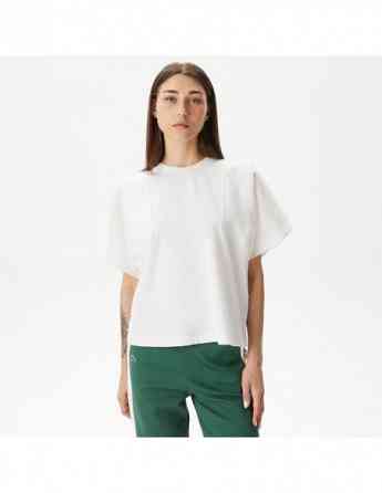 Lacoste - Lacoste Women's Loose Fit Crew Neck White T-Shirt Tbilisi