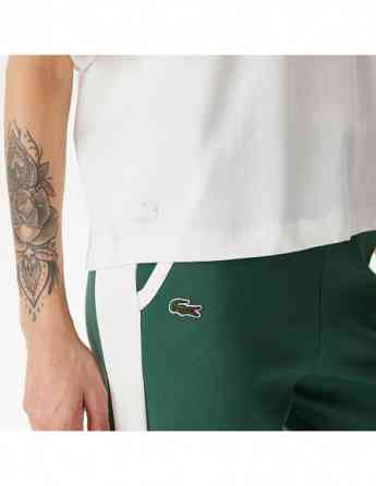 Lacoste - Lacoste Women's Loose Fit Crew Neck White T-Shirt Tbilisi
