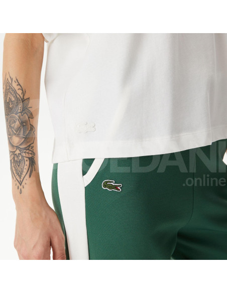 Lacoste - Lacoste Women's Loose Fit Crew Neck White T-Shirt Tbilisi - photo 4