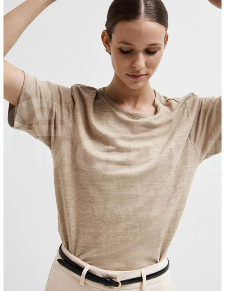 SELECTED FEMME - SLFVILJA LINEN SS TEE თბილისი - photo 1