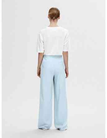 SELECTED FEMME - SLFVILJA LINEN SS TEE Tbilisi