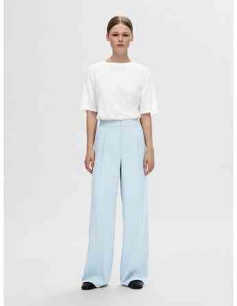 SELECTED FEMME - SLFVILJA LINEN SS TEE Tbilisi