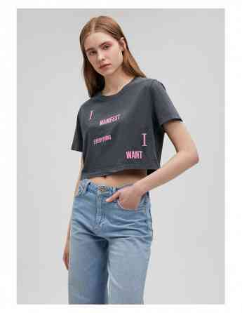Mavi - GRAPHIC PRINTED CROP T-SHIRT Tbilisi