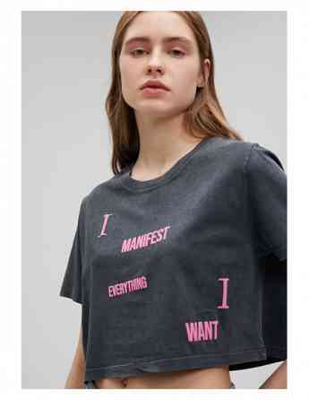 Mavi - GRAPHIC PRINTED CROP T-SHIRT Tbilisi