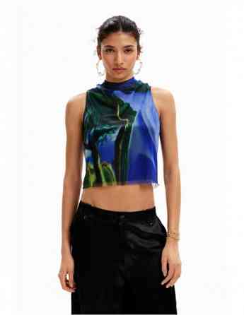 DESIGUAL - M. Christian Lacroix tulle landscape T-shirt Tbilisi